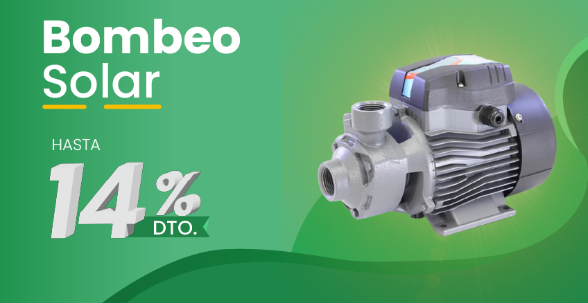 Bombeo solar hasta con 14% de descuento Bombeo solar hasta con 14% de descuento