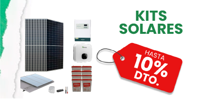Kits solares hasta con 10% de descuento.