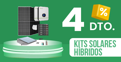Kits Solares híbridos hasta con 4% de descuento